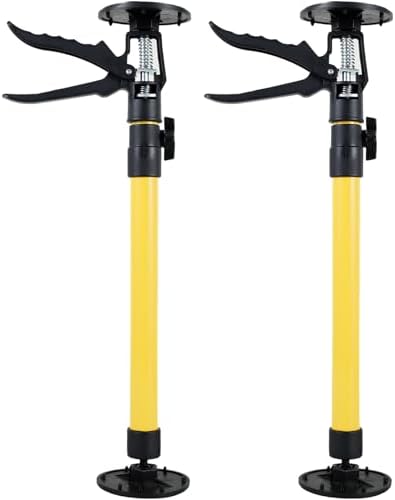 Cabinet Installation Jack 1/2 Pack, Labor Saving Hand Lifting Jack Tool, Third Hand Tool, Lever Arm Lifter For Installing Cabinets, Ratcheting Cargo, Range Hoods, Drywall