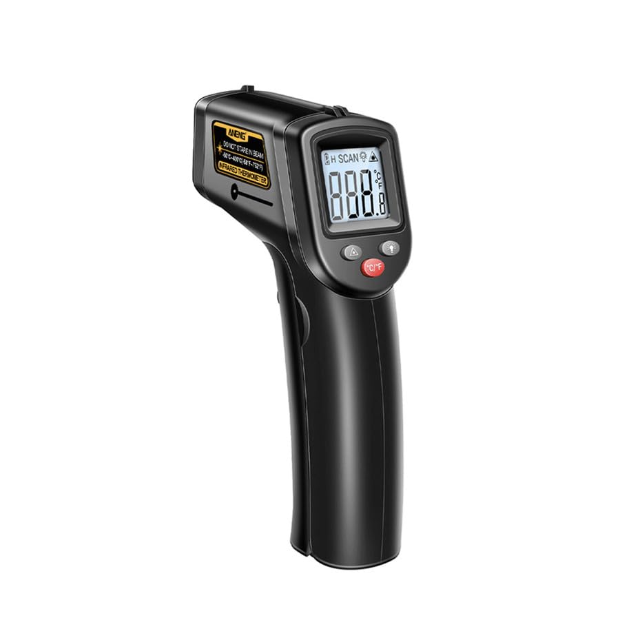 TH201 Infrared Handheld Temperature Gun, -50~400℃, Laser Sensor Thermometer, Digital LCD Screen, Non-Contact Pyrometer Tool