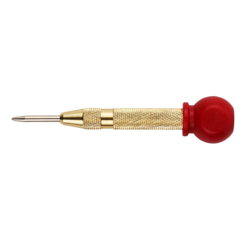 NIDONE Central Hole Brass Automatic Spring Punch Tool for Wood Plastic Steel Wood Steel