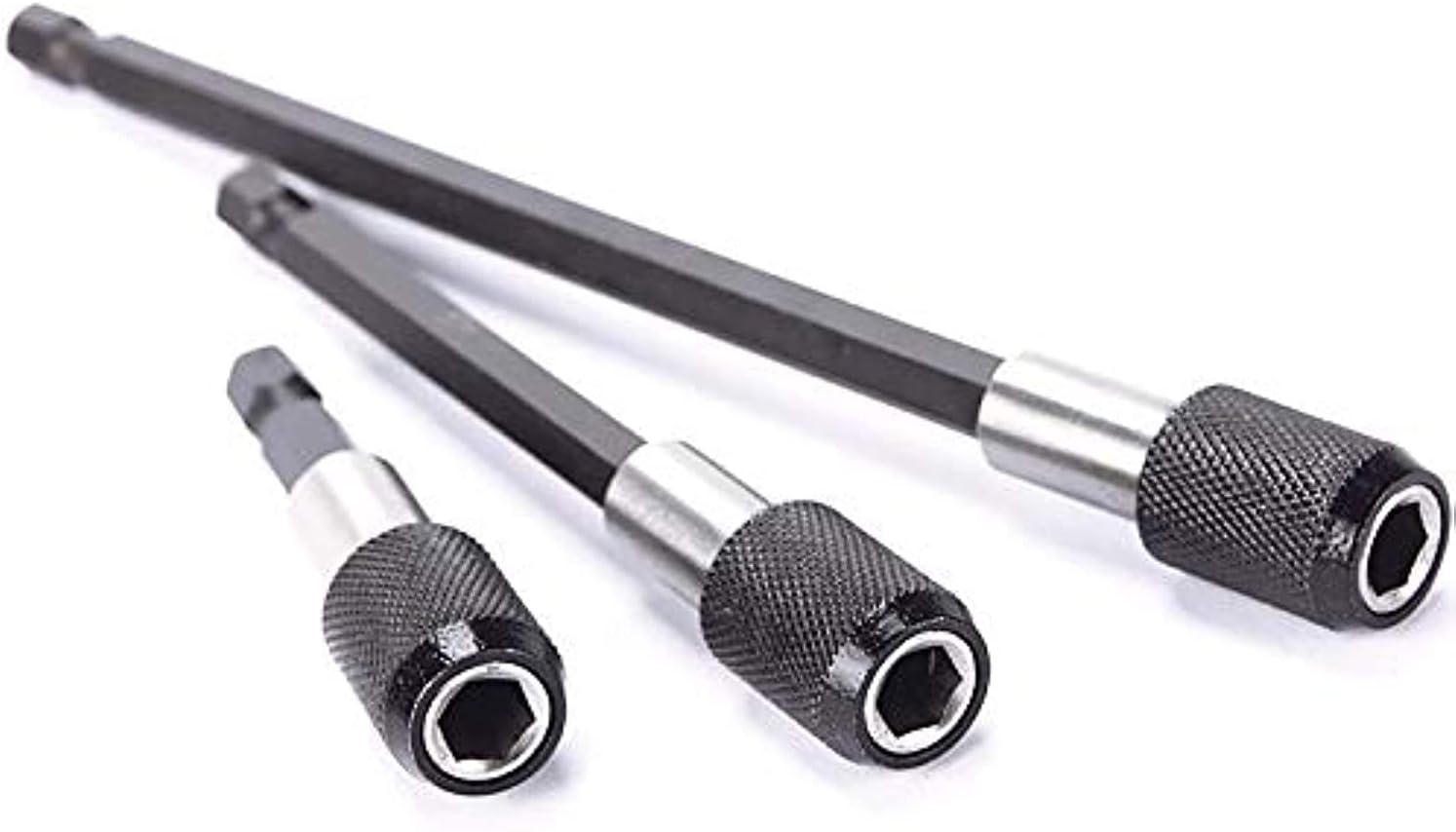 1/4 Quick Release Hex Shank Electric Drill Magnetic Screwdriver Bit Holder 3 pcs