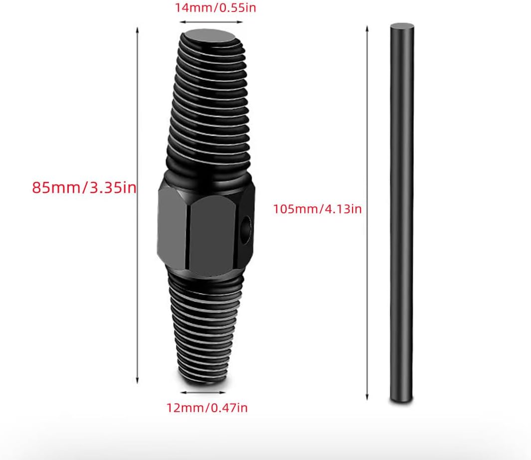 Screw Extractor- Dual-use Water Pipe Screw Removal Tool Broken Bolt Remover for 1/2 Inch 3/4 Inch Pipes Valve Faucet, Easy Out Stripped Screw and Damaged Bolt Extractor for Damaged Or Broken Screws
