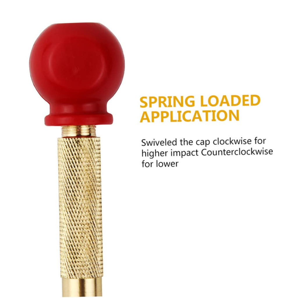 NIDONE Central Hole Brass Automatic Spring Punch Tool for Wood Plastic Steel Wood Steel