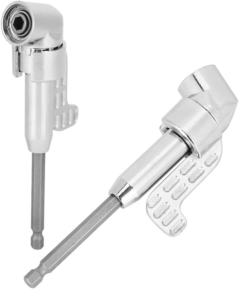 105 Degree Screwdriver, Labor Saving Drill Socket Adapter, Hex Shank Screwdriver Angled Bit Holder Electric Drill Tool