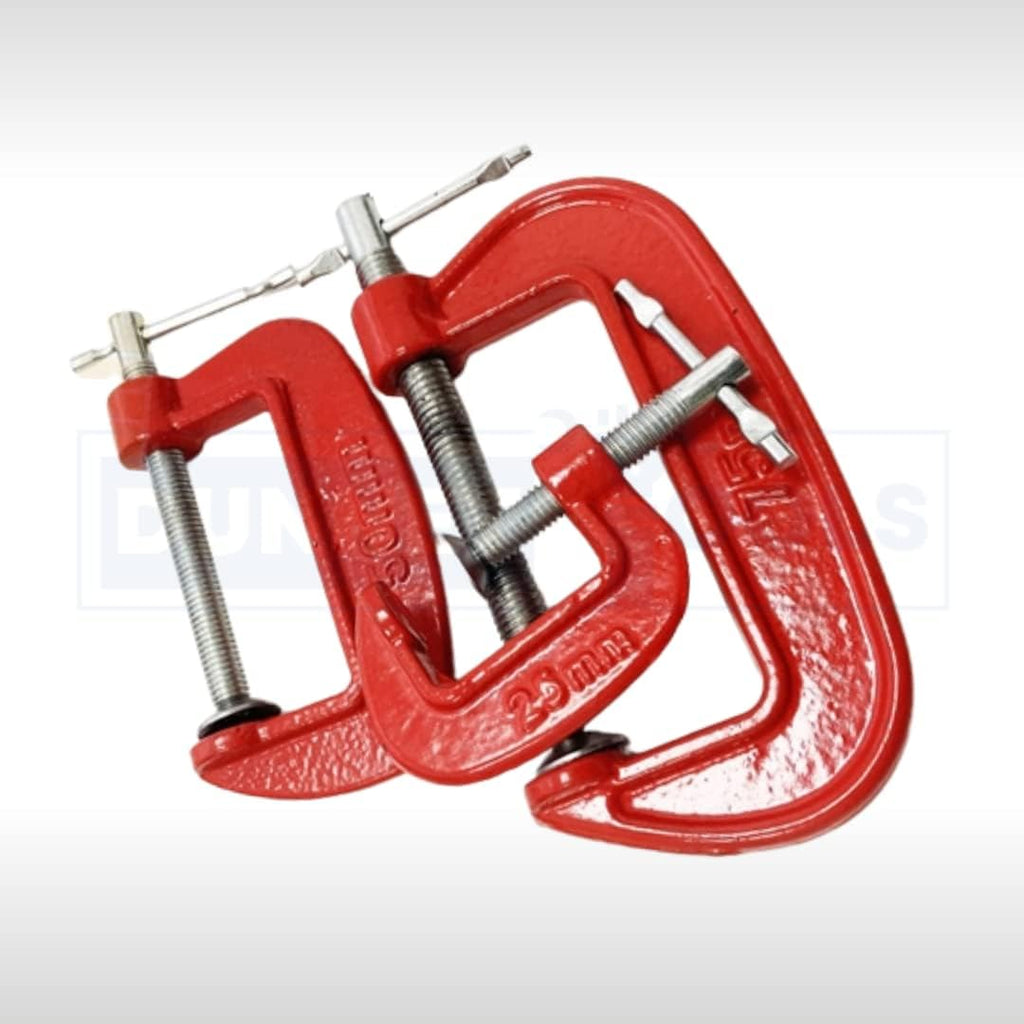 3pc Mini G-clamp Set Cast Iron Frame Swivel Shoe T-bar Handle DIY Clamps for Woodwork G Clamps C Clamp Joiner Woodworking Clamps Professional