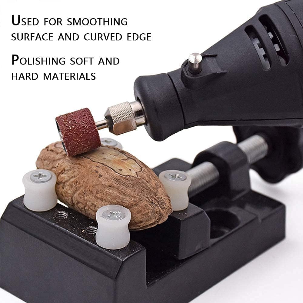 252 Pieces Sanding Drum Kit with Free Box Including 240 Pieces Drum Sander Nail Sanding Band Sleeves and 12 Pieces Drum Mandrels for Dremel Rotary Tool Set