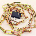 Security Chain Lock with Keys, 180cm Heavy Duty Metal Chain for Bikes and Doors
