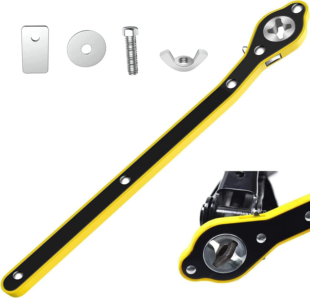 Madashop Car Jack Ratchet Wrench, 34cm Heavy-Duty Handle, Metal Scissor Jack Tool for Cars, SUVs, Vans