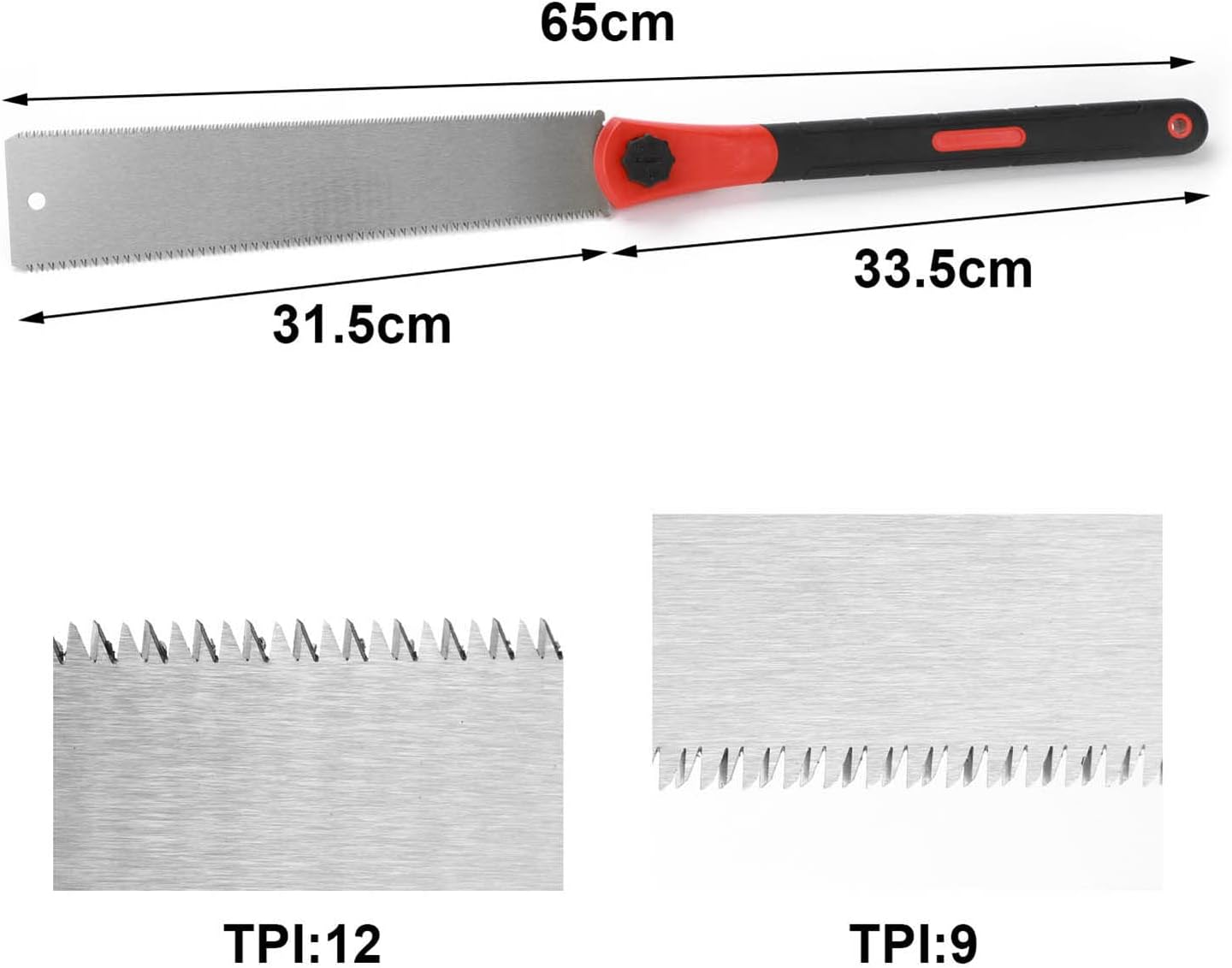 Supernic Double Edge Hand Saw SK5 Japanese Steel Flush Cut Trim Pull Saw For Woodworking