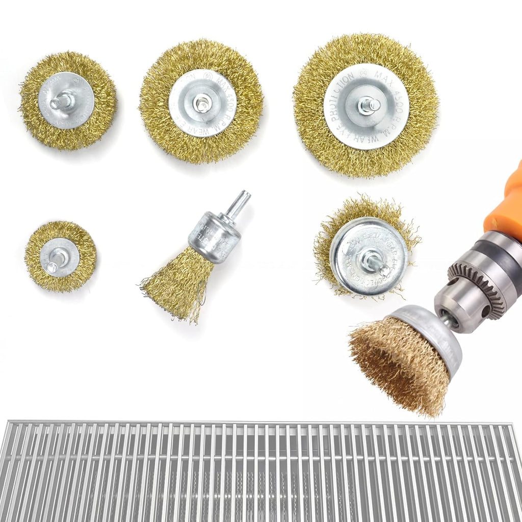 Drill Attachments Wire Brush Set - 6 Pieces