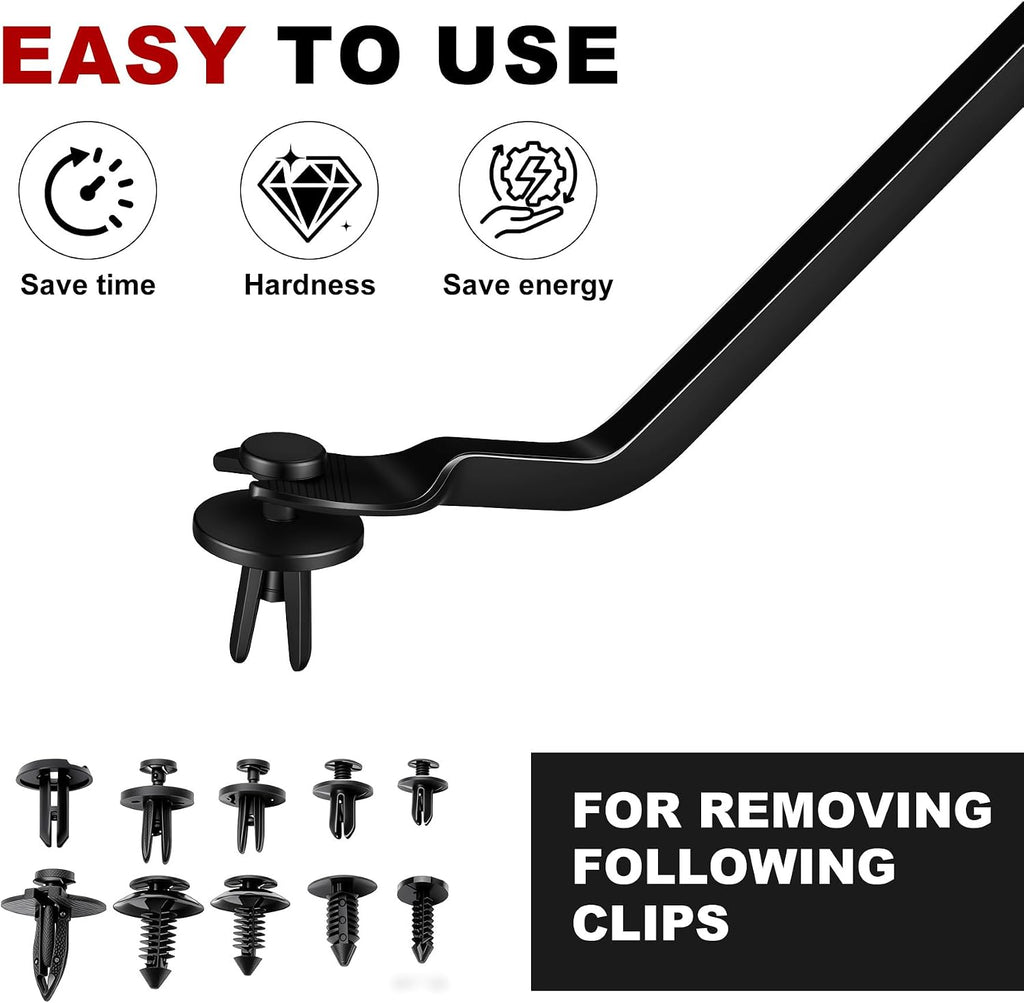 ELDHUS Car Clips Fastener Remover Tool - Door Panel Removal Tool Automotive Clip Puller Kit, Remove Rivet Fasteners Plier Push Pin Upholstery Repair Pry Tools