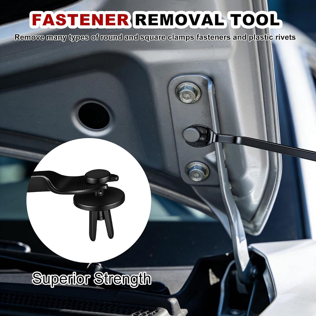ELDHUS Car Clips Fastener Remover Tool - Door Panel Removal Tool Automotive Clip Puller Kit, Remove Rivet Fasteners Plier Push Pin Upholstery Repair Pry Tools