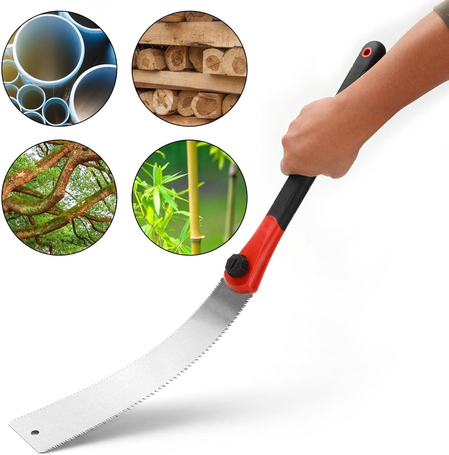 Supernic Double Edge Hand Saw SK5 Japanese Steel Flush Cut Trim Pull Saw For Woodworking